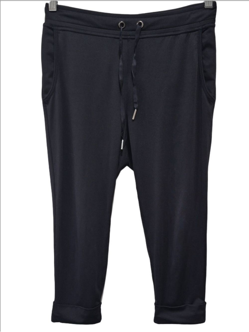 Kyodan Women's Black Lightweight Cropped Joggers Performance Crop Pants